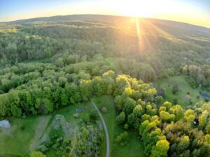 2084 W Danby aerial at sunset